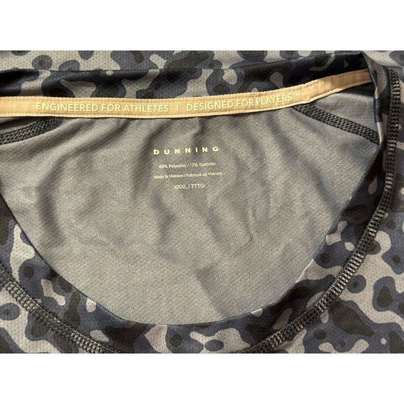 Dunning Golf Shirt Blue Camo QUEST Ventilated Mens Size XXL GOLF Fast Ship - Picture 13 of 15